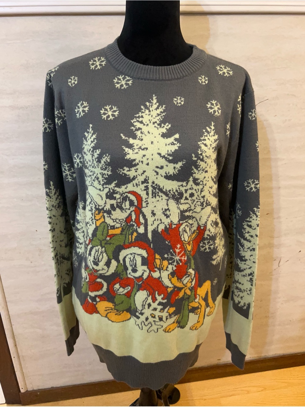 Disney Mickey Mouse and Friends Holiday Knit Sweater